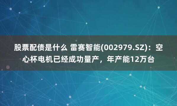 股票配债是什么 雷赛智能(002979.SZ)：空心杯电机已经成功量产，年产能12万台