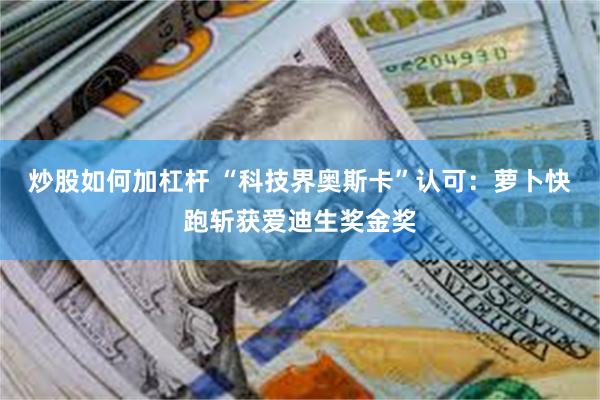 炒股如何加杠杆 “科技界奥斯卡”认可：萝卜快跑斩获爱迪生奖金奖