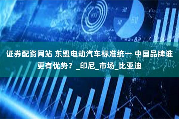 证券配资网站 东盟电动汽车标准统一 中国品牌谁更有优势？_印尼_市场_比亚迪