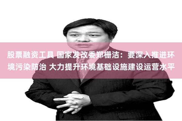 股票融资工具 国家发改委郑栅洁：要深入推进环境污染防治 大力提升环境基础设施建设运营水平