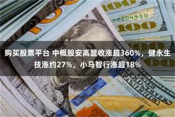 购买股票平台 中概股安高盟收涨超360%,健永生技涨约27%,小马智行涨超18%