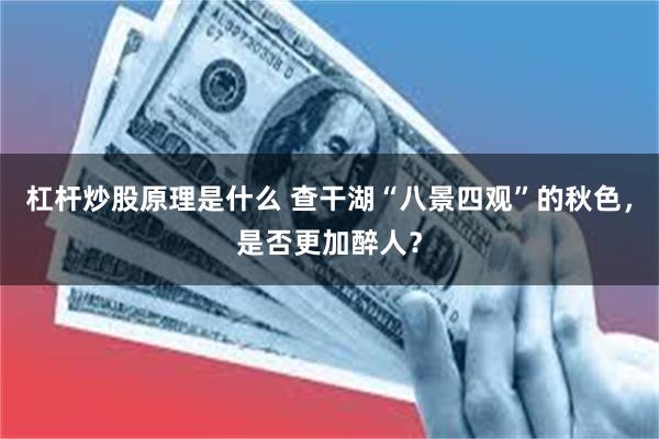 杠杆炒股原理是什么 查干湖“八景四观”的秋色,是否更加醉人?