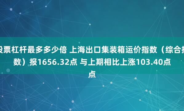 股票杠杆最多多少倍 上海出口集装箱运价指数（综合指数）报1656.32点 与上期相比上涨103.40点